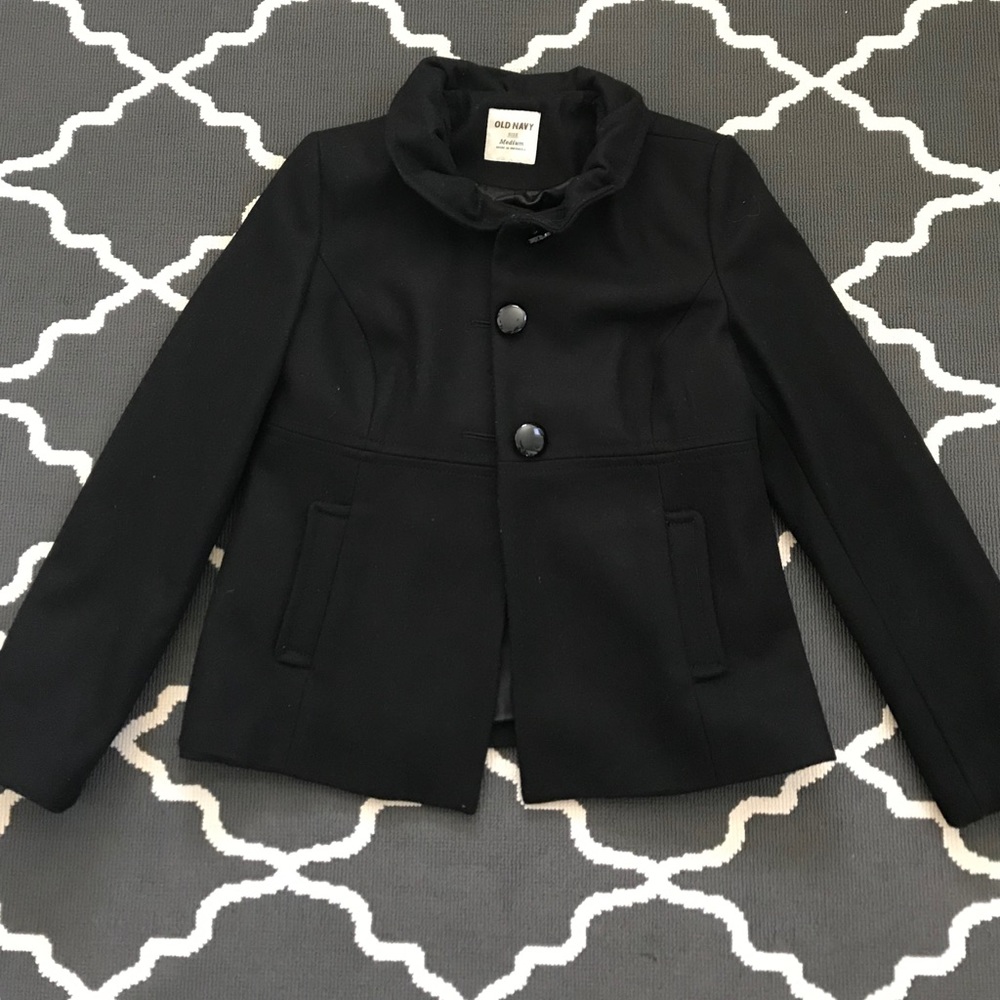 Black old navy peacoat